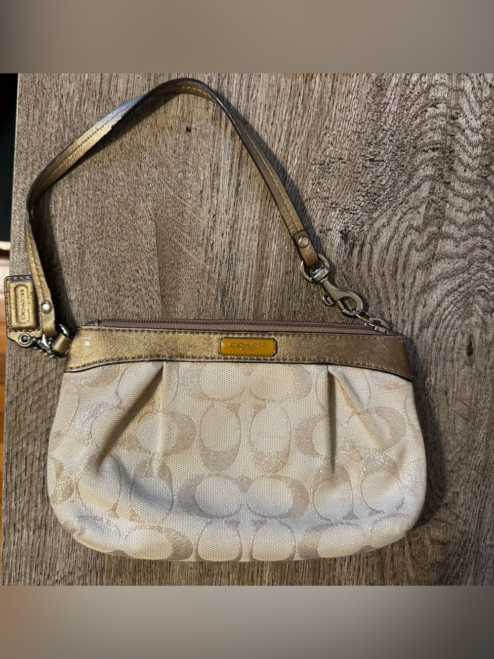 Coach mini wristlet